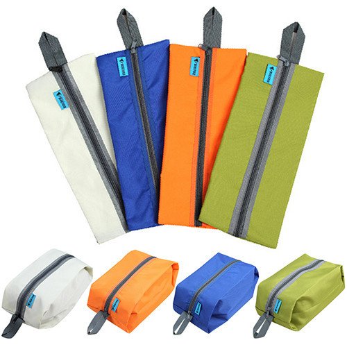 Set 2 wasserdichte Schuhhülle Taschen oder Reise Organizer-Tasche. Ideal für Reisen. Zufällige Farben. - 7