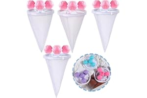 BTORER BTORER BTORER 4Pcs Floating Hair Filtering Mesh Removal Laundry Filter Cleaning Mesh Bag Hair Catcher Washing Machine Lint Remover Reusable for Laundry Bedding Clothes (Pink)