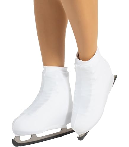 SILVYE Cache Patins Pour Patinage Artistique Taille M Beige - Protection Lycra Premium Fabriquée En Espagne