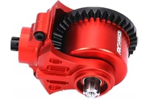 RCAWD arrma Differential Set 37T 13T Vergrößerte Spiralzähne für ARRMA Big Rock, Granit, Senton, Vorteks, Typhon, Infrktion, Vendetta 3S & Kraton Outcast 4S V2 Upgrade Part (rot)