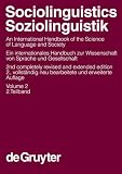 Image de Soziolinguistik, 2 Bde., Vol.2: An International Handbook of the Science of Language and Society (Handbooks of Linguistics and Communication Scien)