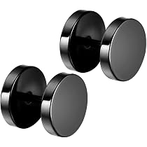 Flongo Orecchini Rotondi a Bottone Acciaio Inossidabile Multicolore da Uomo Donna 3-14MM Piercing per Orecchini