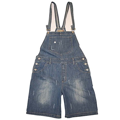 NEW Unique London Designer Denim Short Dungarees 8~22 (14)