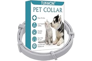 SEGMINISMART Collare Antipulci Gatto, Collare Antipulci Cane, Collare Gatto Antipulci, Collare Antipulci e Zecche per Cani, Collare Antipulci per Cane e Gatto, Protezione Impermeabile e Regolabile