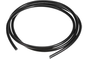 Kozelo High-Performance Urethane Round Belting - [3.3ft(1m) Length x 5mm Diameter] PU Transmission Belt Polyurethane Belt for Drive Transmission Use, Black