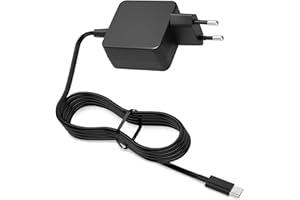 SHUNWIGE Caricatore USB C pieghevole da 45W per Steam Deck, caricatore rapido PD 3.0 Type-C con cavo da 4,9 piedi, per Steam Deck//Nintendo Switch/Switch OLED/Switch Lite, 20V/2,25A Supporta la modalità TV