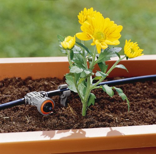 Gardena 8317-20 Micro-Drip-System Regulierbarer Reihentropfer, druckausgleichend, Inhalt: 5 Stück + 1 Verschlusskappe - 4