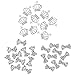 COM-FOUR ® 30 PC 3D Nail Art Decoration Rhinestone In