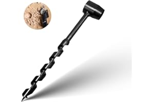 JOISIDE Handbohrer, Mehrzweck Schlangenbohrer, Spiralbohrer,Manueller Schraubenschlüssel, Handbohrmaschine für Holzbearbeitung,Überlebenswerkzeuge für Outdoor Camping Stöpselbohrer（16 * 260mm）