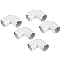sourcingmap 6 PC 25mm dia il gomito a 90 gradi Tipo di PVC