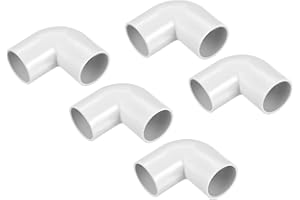sourcing map PVC Conduit Coupler 90 Degree Elbow Fittings 25mm Change Direction for Hose Electrical Conduit Pack of 10