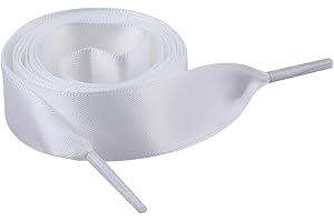 Jamron Piatto Seta Raso Nastro Lacci delle Scarpe 2CM di Larghezza per le Scarpe da Ginnastica Ballerine Pumps