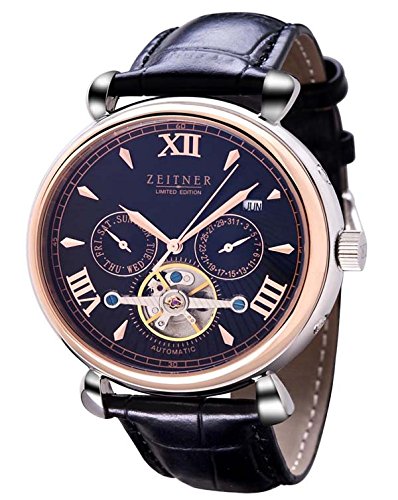 Zeitner, automatische Designerarmbanduhr für Herren in mehreren Farben