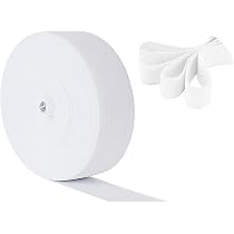 Anlising Bande Élastique Blanche, 20 MM de Large x 40 Mètres Longue Bande Elastique Couture, Bandes Élastique Large Plate, Tissu Élastique à Coudre, pour La Couture et Les Travaux Manuels Ménagers