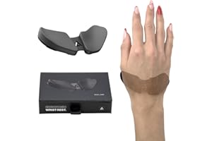 DELTAHUB Carpio 2.0 - Poggiapolsi ergonomico per mouse per destrorsi, supporto per tunnel carpale, sollievo dal dolore, anti-fatica, facile da scivolare, elegante, computer da ufficio, laptop, giochi,