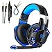 Produktbild Gaming Headset Kopfhörer für PS4 PC Xbox One, Gaming-Headset mit Mikrofon, LED Light Bass Surround Professional Kopfhörer für Computer Laptop Mac