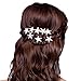 Bodhi2000® 6 Pcs Womens Starfish Crystal Hair Pins U-shape Hair Clips