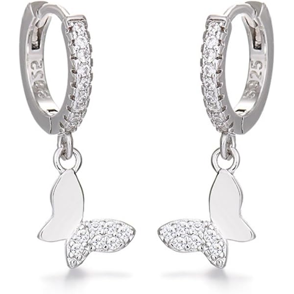 Cerslimo - Orecchini a cerchio da donna dorati con piccolo ciondolo a forma di luna e stella, per donne e ragazze, placcati in oro 10 kt, Ottone Rame