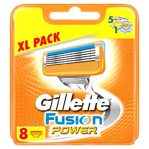 Gillette Fusion ProGlide Power  Recambios para cuchillas de afeitar, 8 cuchillas