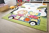 Kinder Teppich Modena Kids Tiere on Tour - Bunt Öko-Tex zertifizierter Kinderteppich, Größe 120x170 cm
