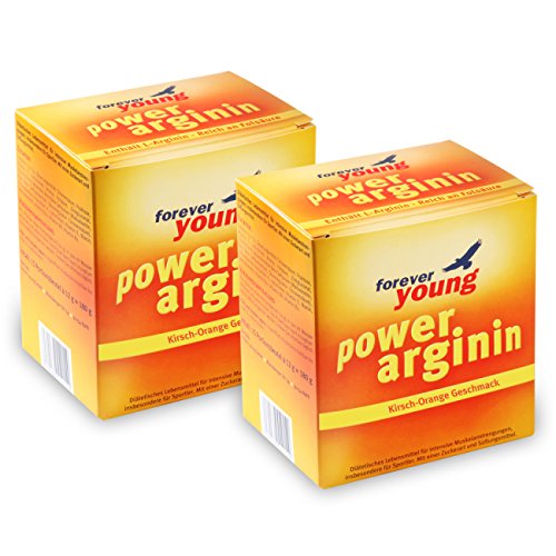 Forever Young Power Arginin, 2x 30 Beutel à 12g, Kirsch-Orange
