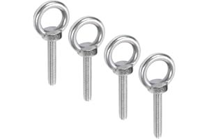 Dtoterul anneau de levage boulon m10 4 Pièces Boulons à Oeil M10 en Acier Inoxydable 304 Mâle Boulon à Oeil Vis Levage À Oeil Vis à Filetage Vis à Oeil de Tige de Vis