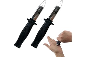 QEQSHQO 2pcs Verschwindete Trickmesser Einziehbare Klinge Gefälschte Theatermasser Zaubermesser Kunststoff Scherzartikel Zaubertrick Requisiten für Kinder Erwachsene Aprilscherz