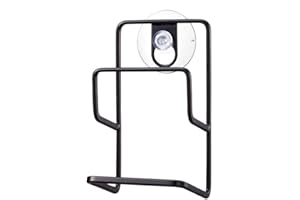 Yamazaki TOWER DOUBLE SPONGE HOLDER WITH SUCTION CUP BK