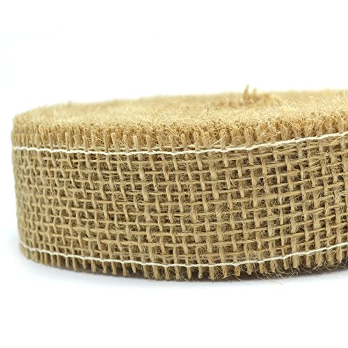 Juteband Jute NATUR Naturjute Dekoband Stück 3m x 4 cm Geschenkband Gitterband Rustikal Floristikband