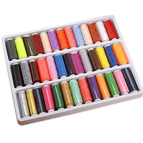 Gearmax® 39 Spulen Nähgarn Polyester Multi Farben Set Sewing Thread Nähset - 3