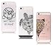 Produktbild LuckyW Handyhülle iPhone SE Silikon, 3X Don't Touch My Phone Schildkröte Ballon TPU Handyhülle für Apple iPhone 5 5S SE Soft Silikon Tasche Transparent Clear Klar Hanytasche Durchsichtig Schutzhülle