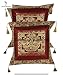 Produktbild ganesham Handwerk – handgefertigt Vintage Silk Brocade Home Decor Elefant Kissenbezug Indien Decor, Bohemian Ethnic Traditionelle Couch Dekoratives Kissen Bezug Boho Kopfkissen Accent kissenrollen