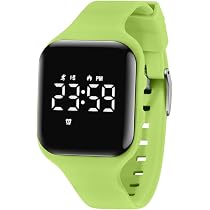 Montre Enfant Digitale Aswan - Podomètre, Alarme Vibreur, Étanche USB