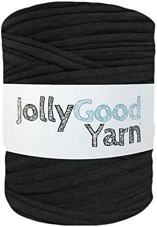 Muted black Jolly Good Yarn t-shirt crochet yarn (large roll)
