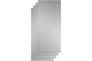 2 stycken rostfria plåtar 430, 50 x 200 x 1,5 mm metallplatta, tunnplåt för | Magnetisk rostfri stålplåt 430 med slät yta, perfekt för gör-det-själv, modelltillverkning, gravyr och metallarbete