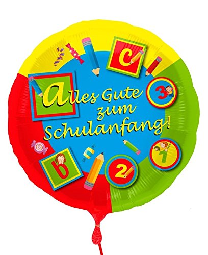 Set Einschulung 7 tlg. Girlande Wimpelkette Folienballon etc. Schulanfang - 8