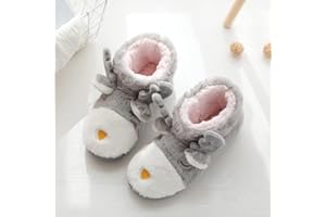 XINCHIUK Hausschuhe Winter Pantoffeln Stiefel Hüttenschuhe Damen Wärmepantoffeln Plüsch Slipper Herren Flacheschuhe Hohe Gefüttert Wärmehausschuhe Geschlossene Hüttenstiefel Gummisohle rutschfest Puschen