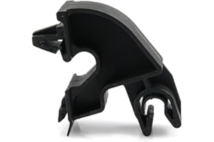 ROBUST CAR PARTS Clip Klammer Halter Motorhaube für Opel Corsa C, Combo C, Meriva A, Tigra Twintop - Schwarz, Kunststoff, Front-Oberseite