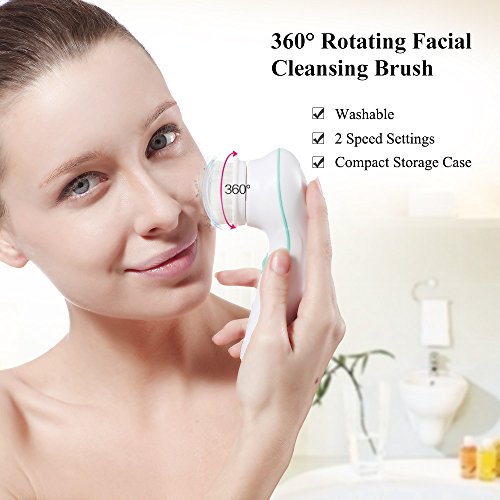 TOUCHBeauty TB-0759A 3-in-1 Gesichtsreinigungsbürste Elektrisch Gesichtsmassagegerät Wasserfestes batteriebetrieben Gesichtsbürste - 2
