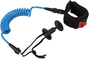 JOYZAN Bodyboard Leash, Poignet Surf Leash Enroulé Réglable Ultra Solide Cordon Bobine Support Bras Paddle Board Corde Sécurité Shortboard Surfboard Laisse Enroulée Planche Rechange Bracelet Remplaçable