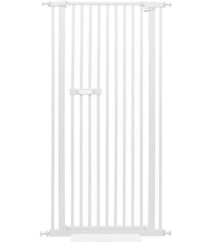 Bettacare Extra Hoog Eco Schroefhek, Ecologisch Traphek, Zwart, 130cm - 140cm, Extra Hoog en Duurzaam Huisdierenhek 100cm, Hondenhek voor Puppy's en Honden, Veiligheidshekje voor Trap en Deur