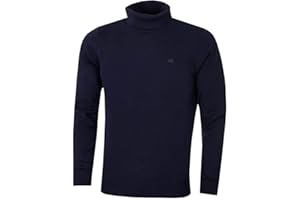 Calvin Klein Hommes CK col roulé en Tricot Rib Chaud Pull Durable