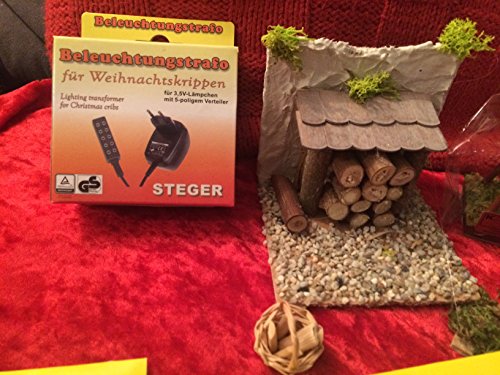 WeWi Krippenbeleuchtung Lagerfeuer - LED Hirtenfeuer 9cm Für Weihnachtskrippen