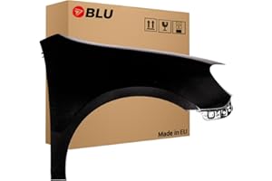 BLU Kotflügel Passend für Volkswagen GOLF VI 6 SCHRÄGHECK LC9X Rechts Schwarz | 2008-2016 | Vorderseite Vorne | Lackiert | Einbaufertig