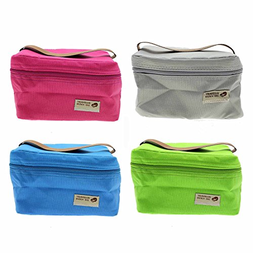 HuntGold Almacenamiento de mano mini pequeño caja de almuerzo al aire libre de picnic portátil bolsa de transporte verde