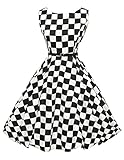einzigartig rockabilly kleid sommerkleid a linie festliches kleid karnevalskostüm Größe L CL6086-10