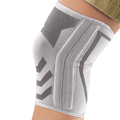 ACE Knitted Knee Brace with Side Stabilizers, Large, America's Most Trusted Brand of Braces and Supports, Money Back Satisfaction Guarantee