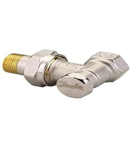 Danfoss 013G5217 – Testina Termostatica A Gas RA2990 Con Corpo RA-FN 1/2 E Gomito RLV-S 15, Bianco