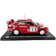 OPO 10 - Miniature car reproduced in 1/24 scale compatible for MITSUBISHI LANCER EVOLUTION VI #1 - MAKINEN - Rally New Zealand 1999 - RVQ14