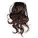 SODIAL(R) Dark Brown Ponytail Wig Hairpiece Hair Piece Long 55cm